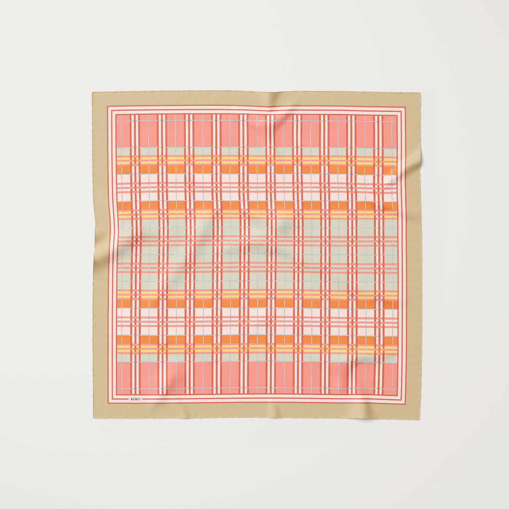 Koko Monde Weave Vert Amande Silk Scarf