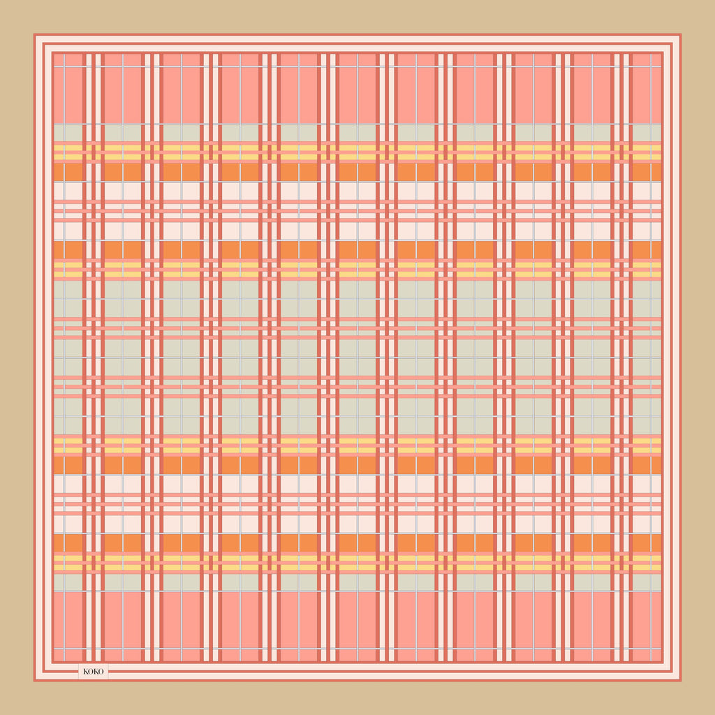 Koko Monde Weave Vert Amande Silk Scarf