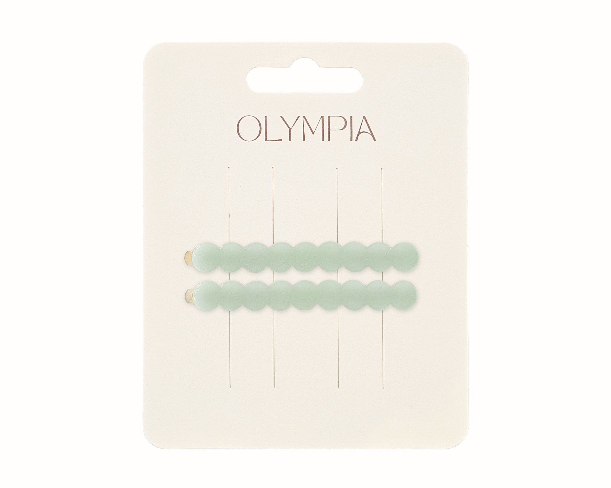 Olympia Zimi Slide Hair Clips - Aqua