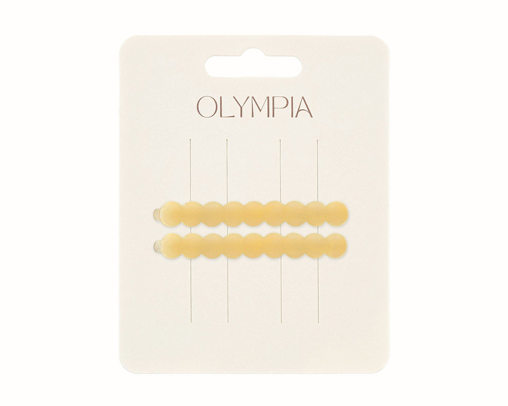 Olympia Zimi Slide Hair Clips - Butter