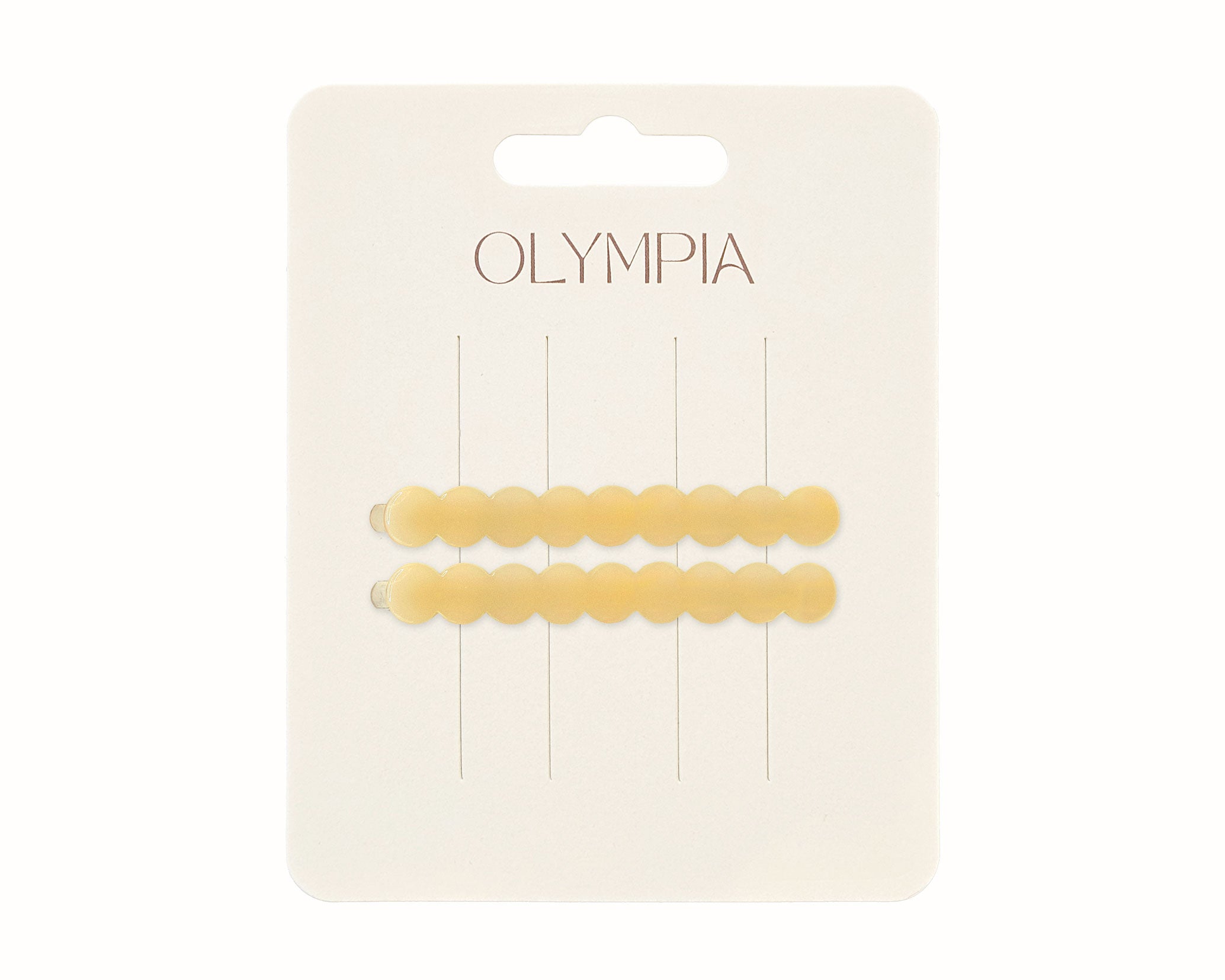 Olympia Zimi Slide Hair Clips - Butter