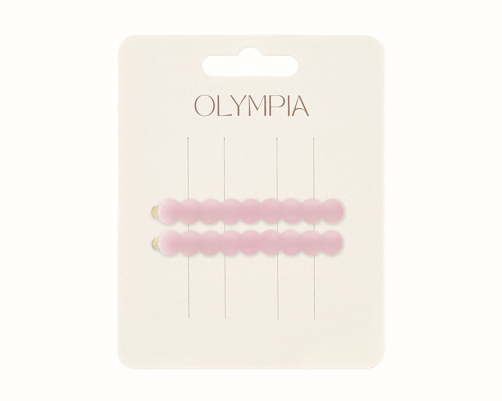 Olympia Zimi Slide Hair Clips - Rose