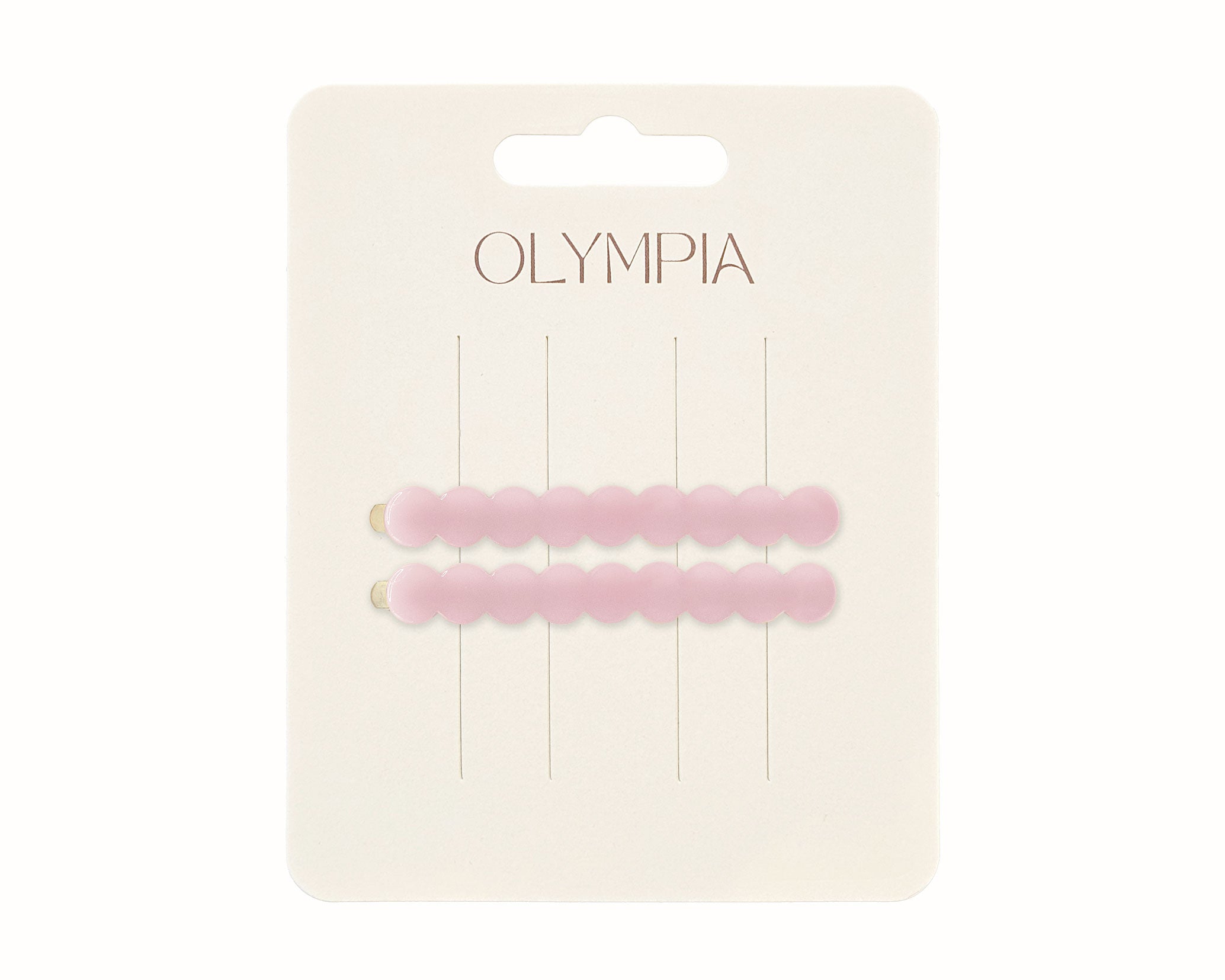 Olympia Zimi Slide Hair Clips - Rose