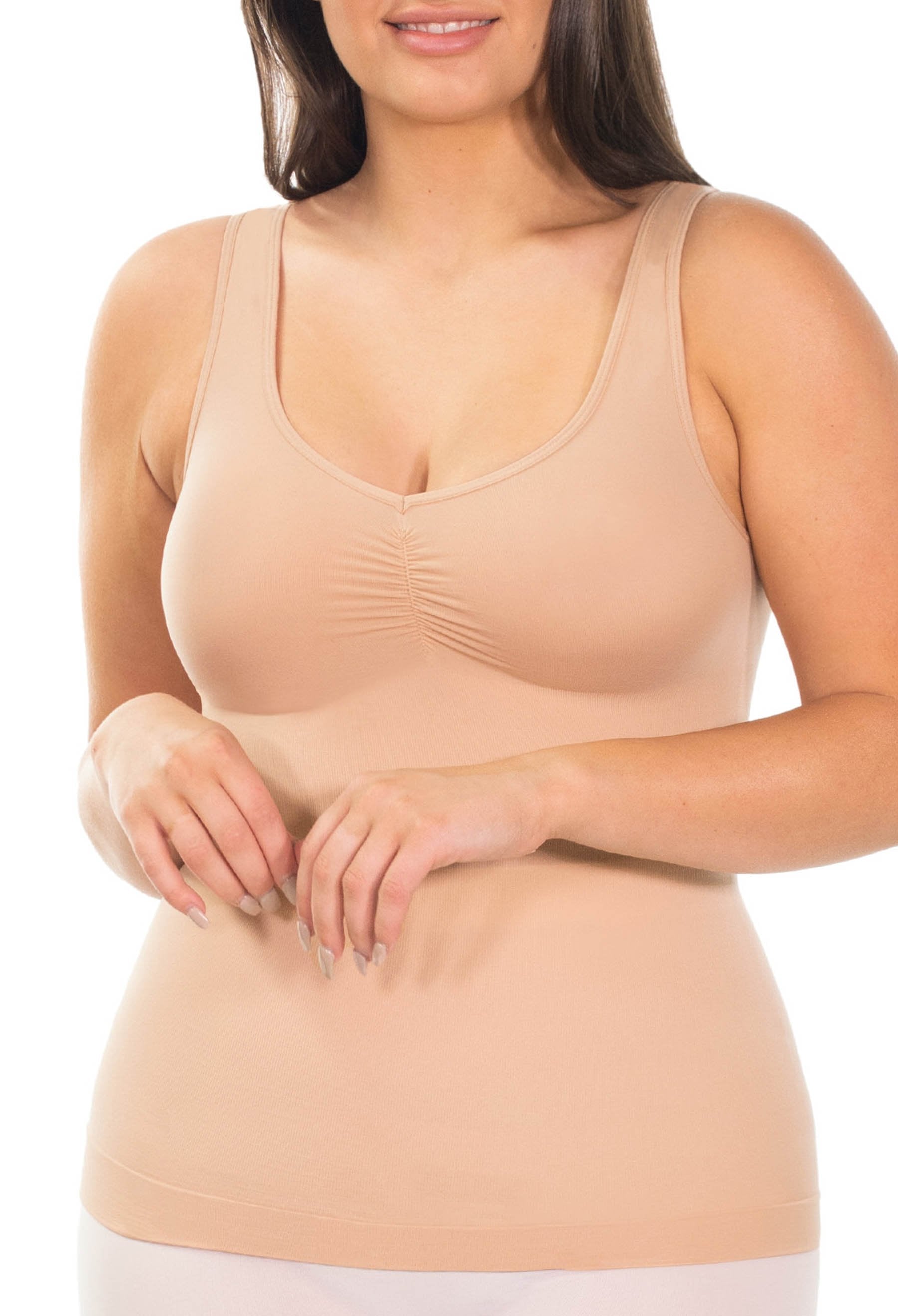 B-Free Ultra Light Shaping V-Tank Slip - Nude