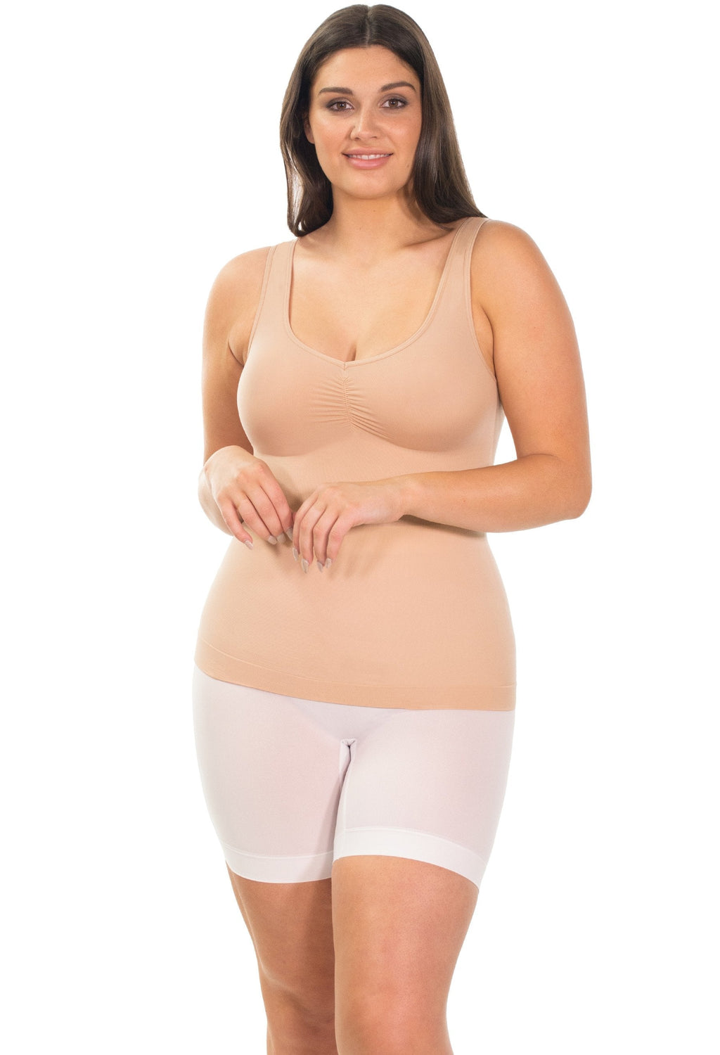 B-Free Ultra Light Shaping V-Tank Slip - Nude