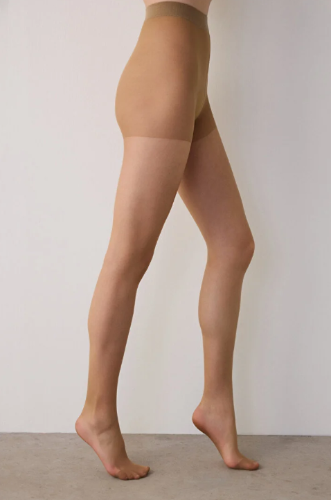 Penti Sheer Satin Comfort Brief Tights - Bronz