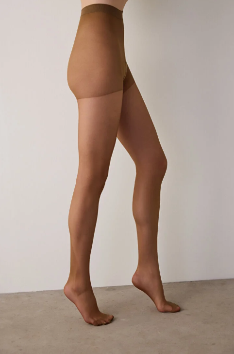 Penti Sheer Satin Comfort Brief Tights - Cacao