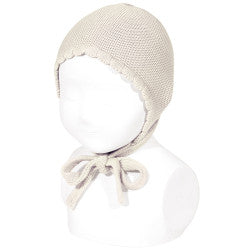 Condor Classic Garter Stitch Bonnet - Linen