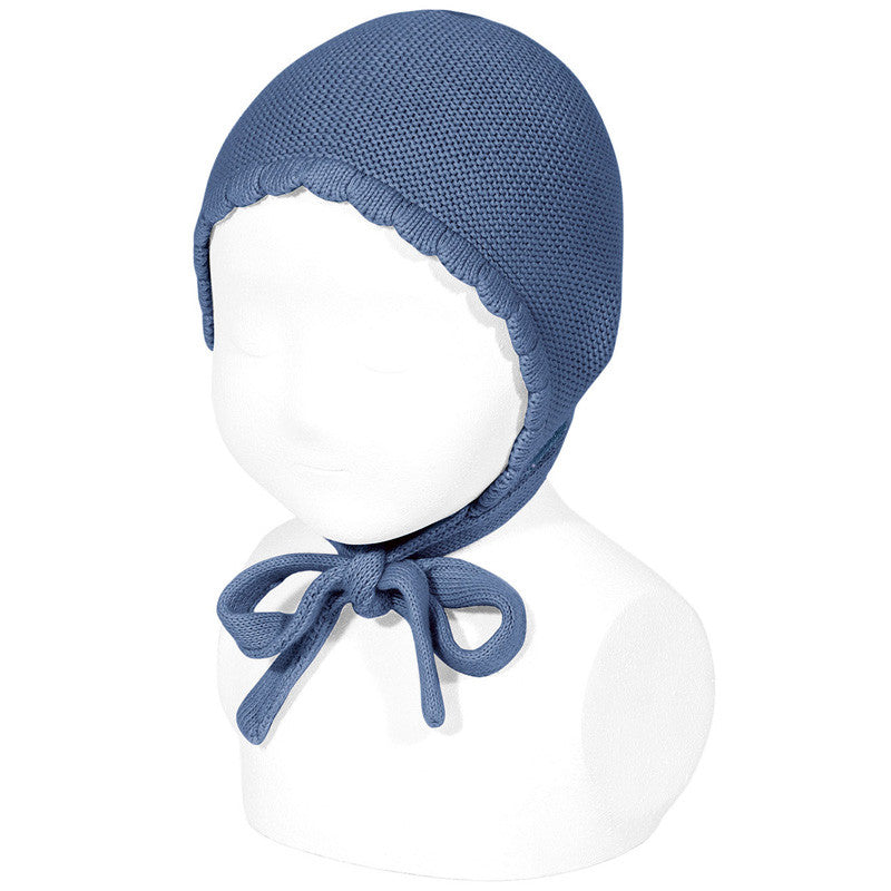 Condor Classic Garter Stitch Bonnet - Azul Francia (449)