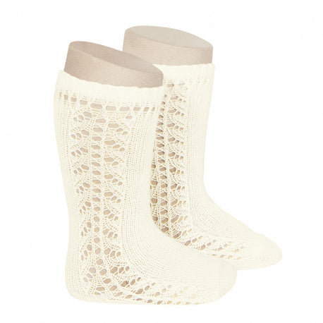 Condor Side Openwork Knee High Socks - Cava (303)