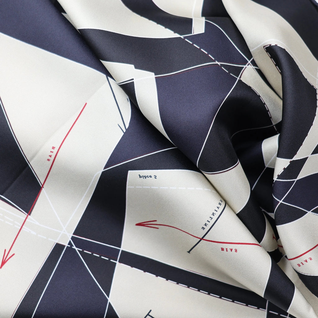 Koko Monde Couture Baritone Silk Scarf