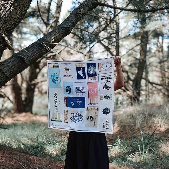 Dawn Design Blaze & Box Silk Scarf