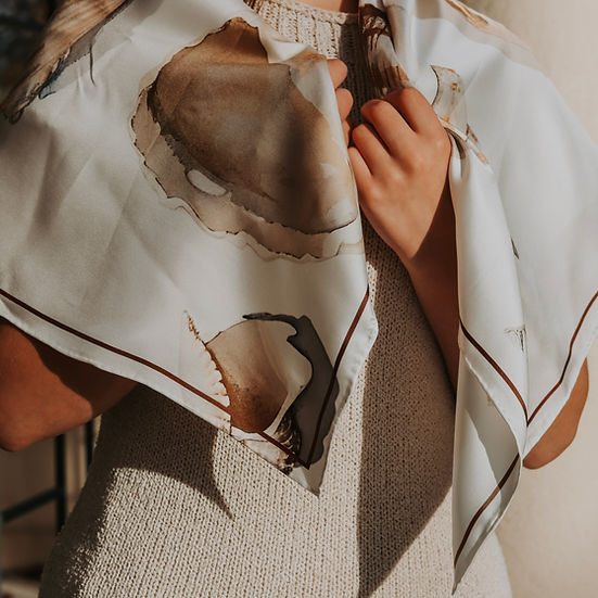 Dawn Design Dawn Shells Silk Scarf