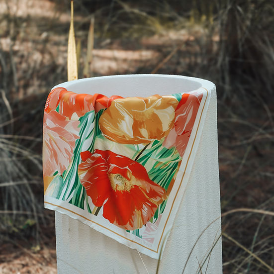 Dawn Design Elypsian Meadow Silk Scarf