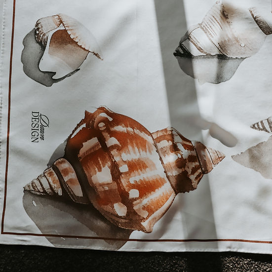 Dawn Design Dawn Shells Silk Scarf