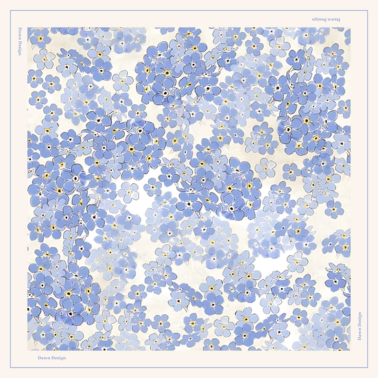 Dawn Design Iris Silk Scarf