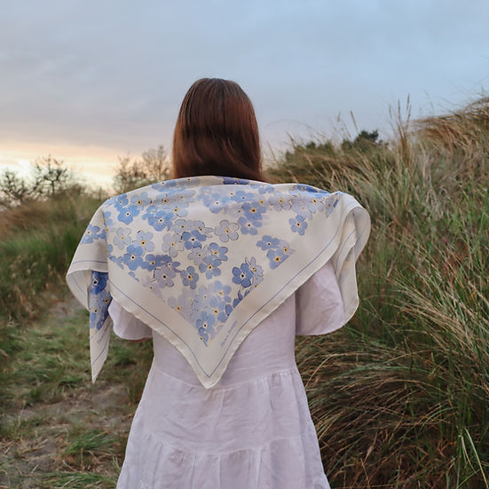 Dawn Design Iris Silk Scarf