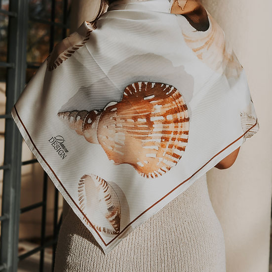 Dawn Design Dawn Shells Silk Scarf