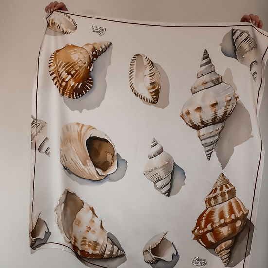 Dawn Design Dawn Shells Silk Scarf