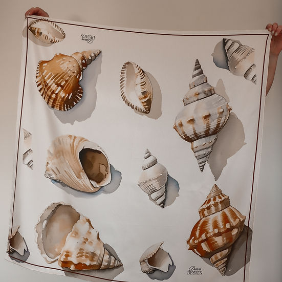 Dawn Design Dawn Shells Silk Scarf
