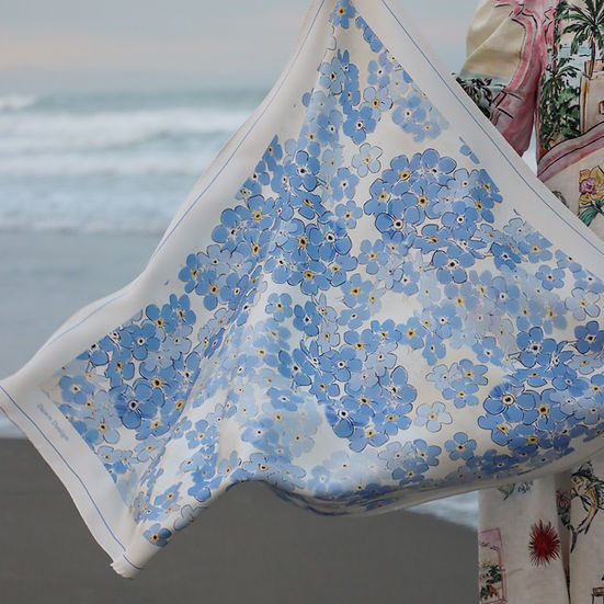 Dawn Design Iris Silk Scarf