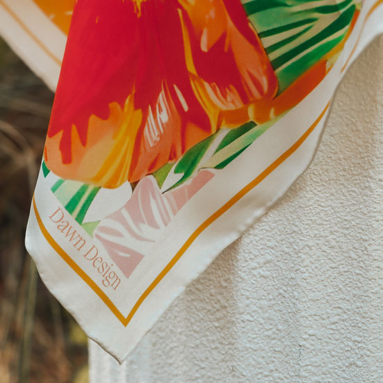 Dawn Design Elypsian Meadow Silk Scarf