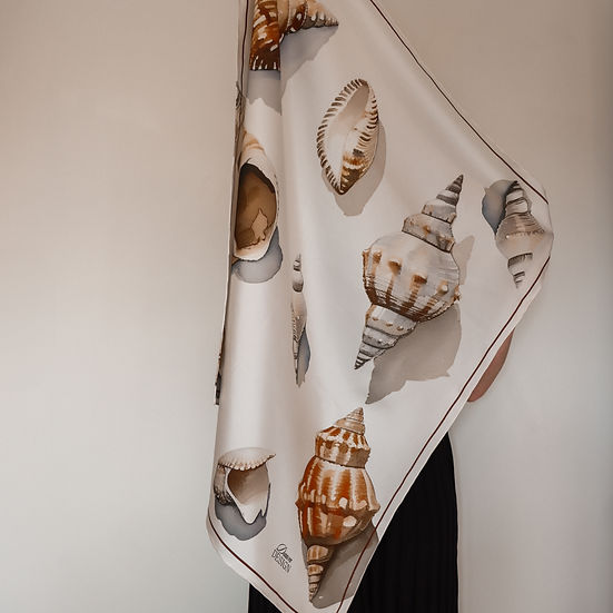 Dawn Design Dawn Shells Silk Scarf