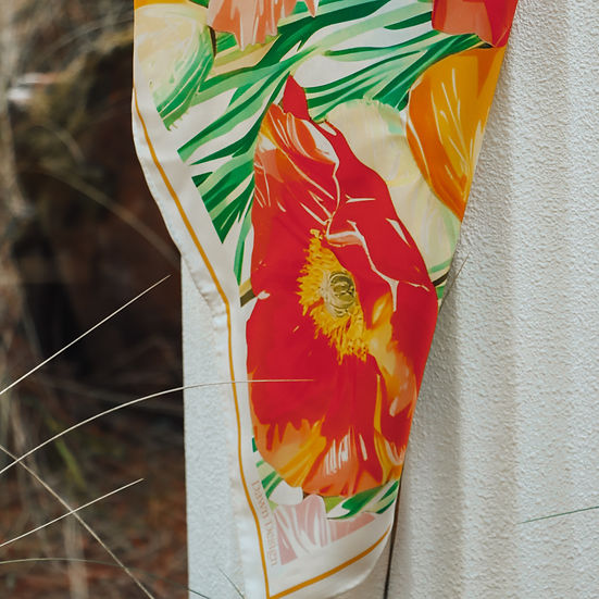 Dawn Design Elypsian Meadow Silk Scarf