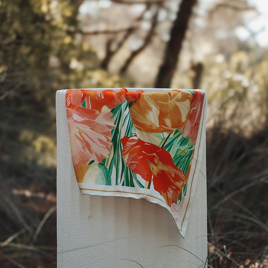 Dawn Design Elypsian Meadow Silk Scarf