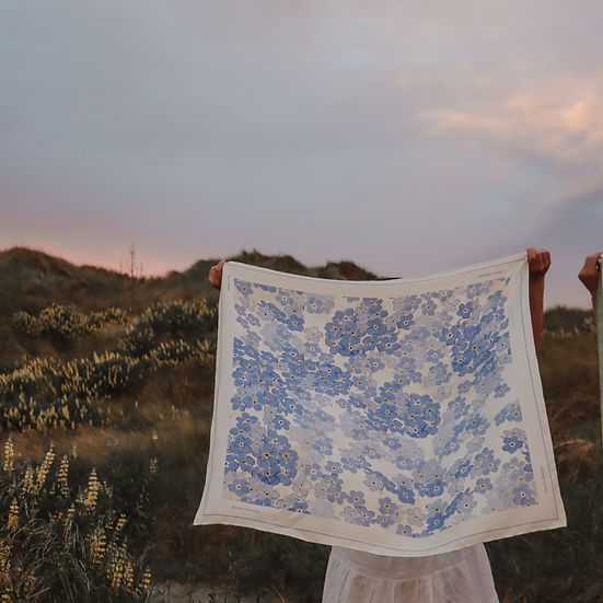 Dawn Design Iris Silk Scarf