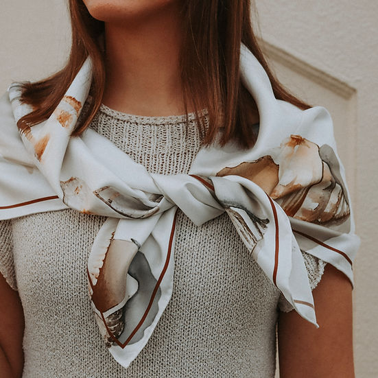 Dawn Design Dawn Shells Silk Scarf