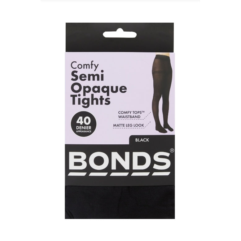Bonds Opaque Tights - Black - 40 Denier