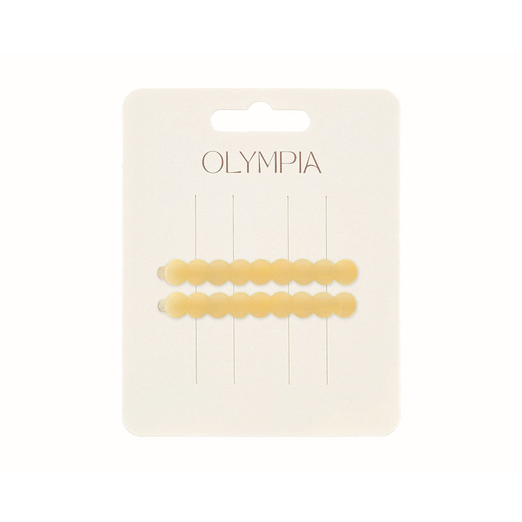 Olympia Zimi Slide Hair Clips - Butter