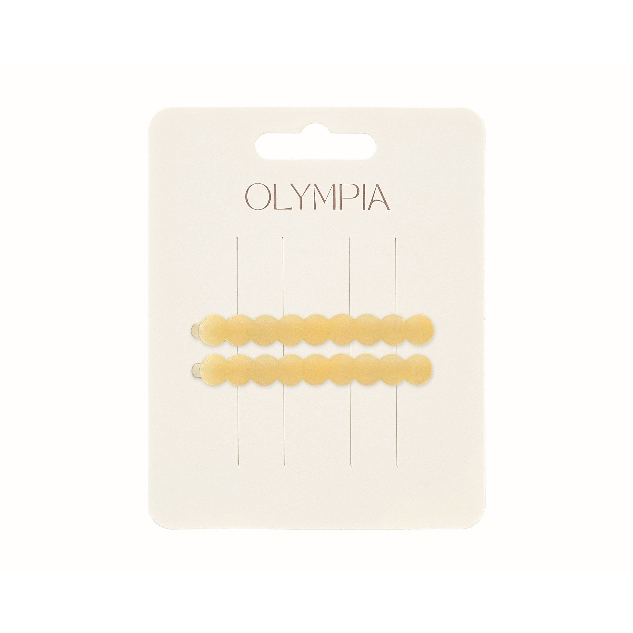 Olympia Zimi Slide Hair Clips - Butter