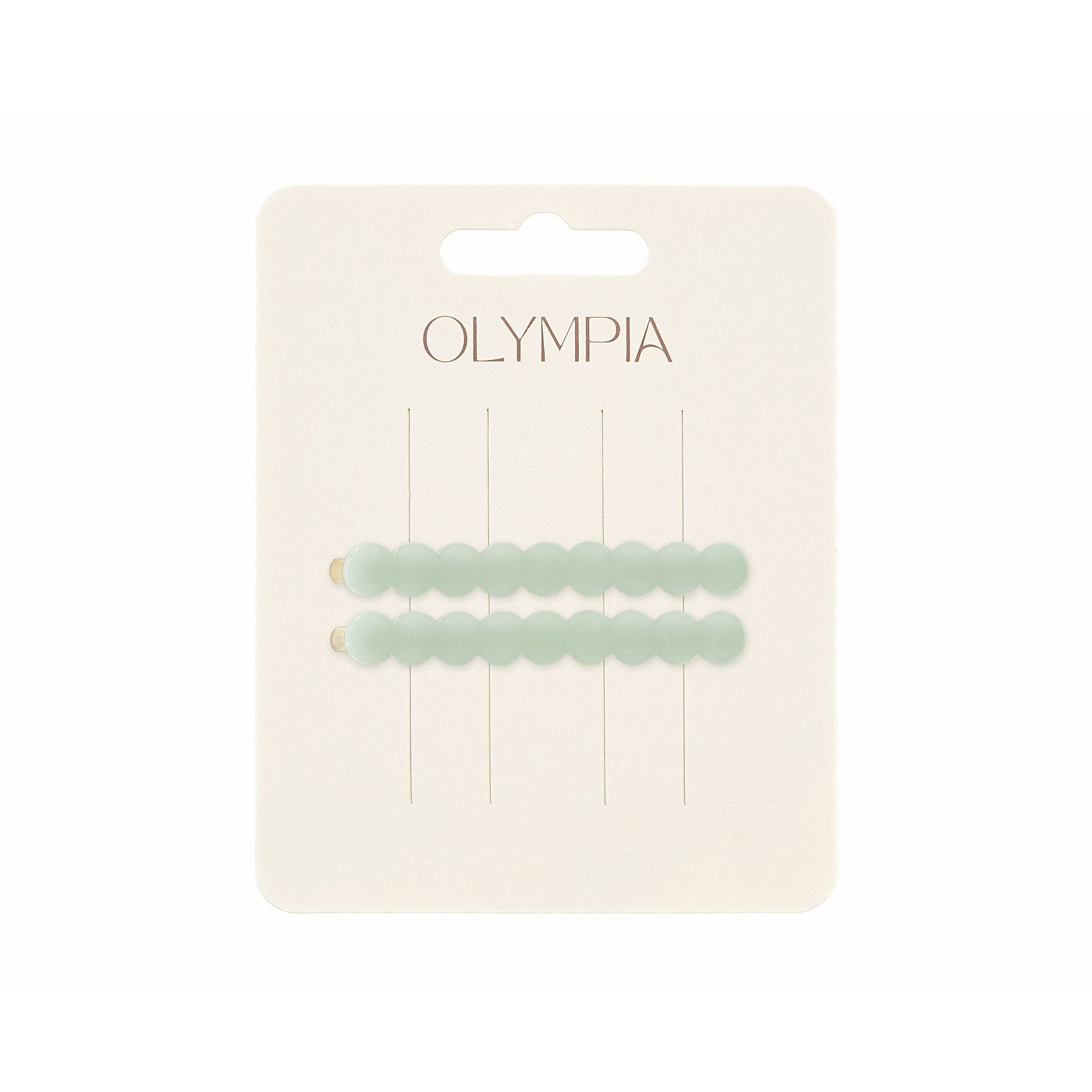 Olympia Zimi Slide Hair Clips - Aqua