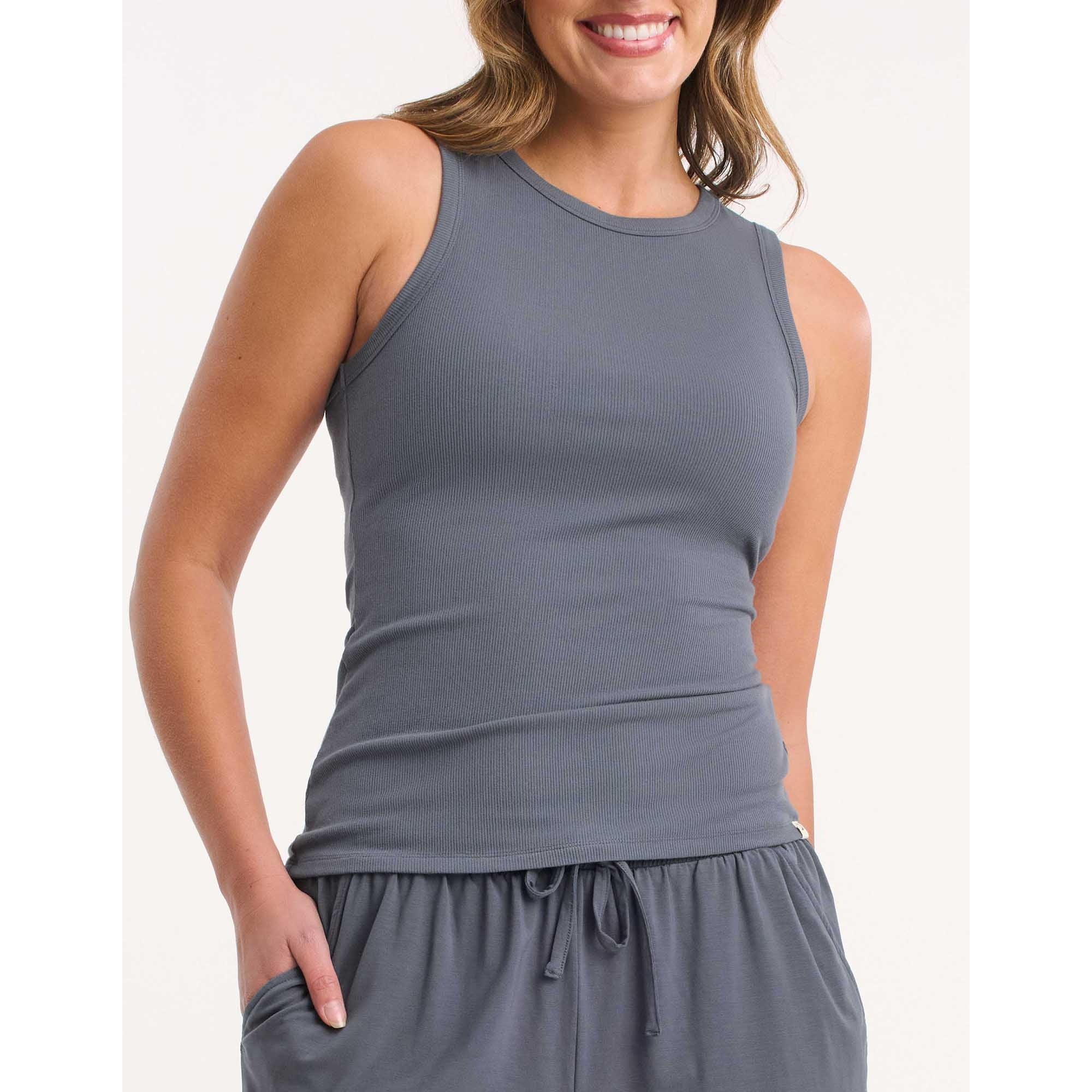 Ambra Relaxed Tank - Steel