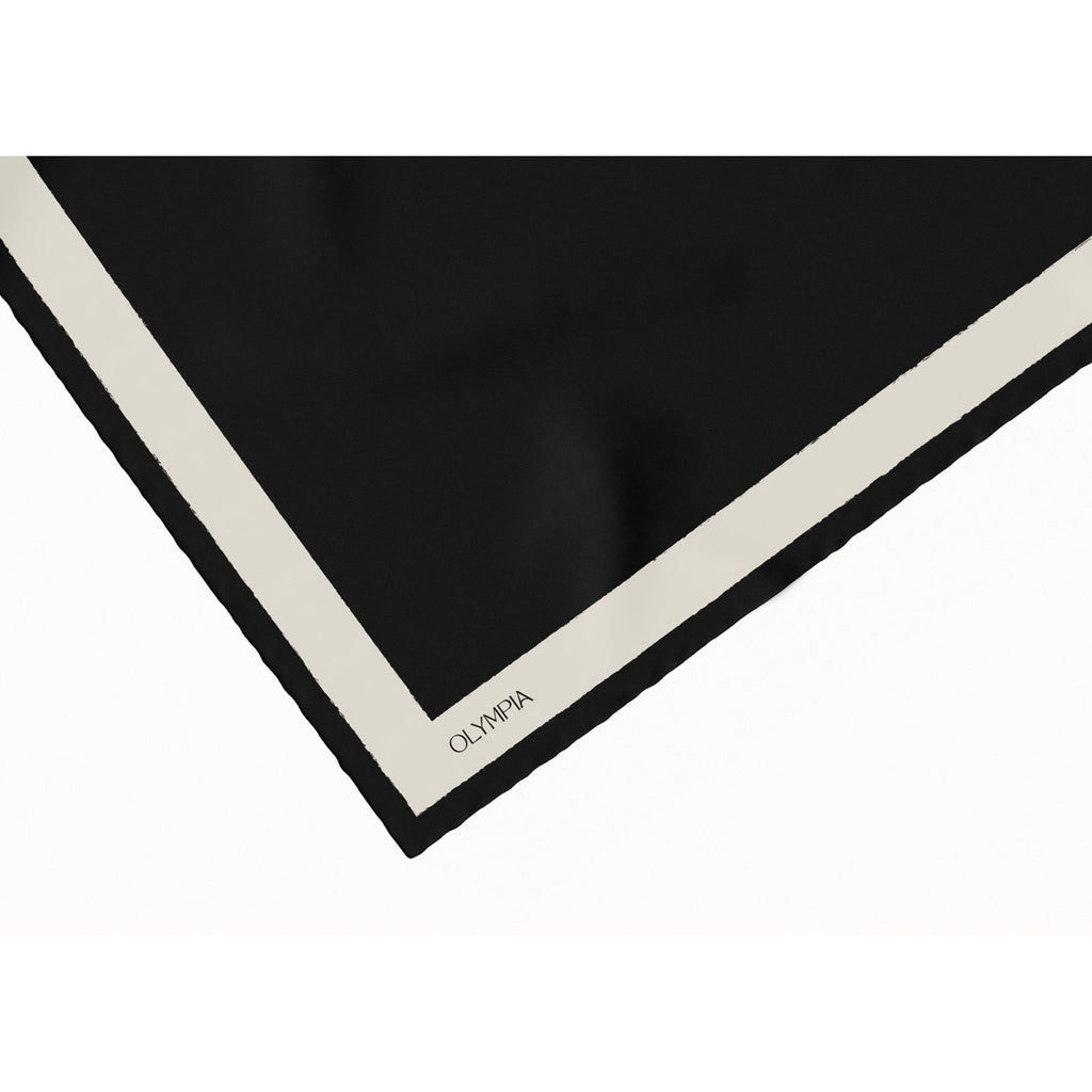 Olympia Pia Scarf - Ebony/Bone