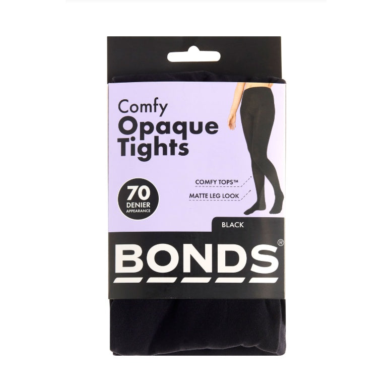 Bonds Opaque Tights - Black - 70 Denier