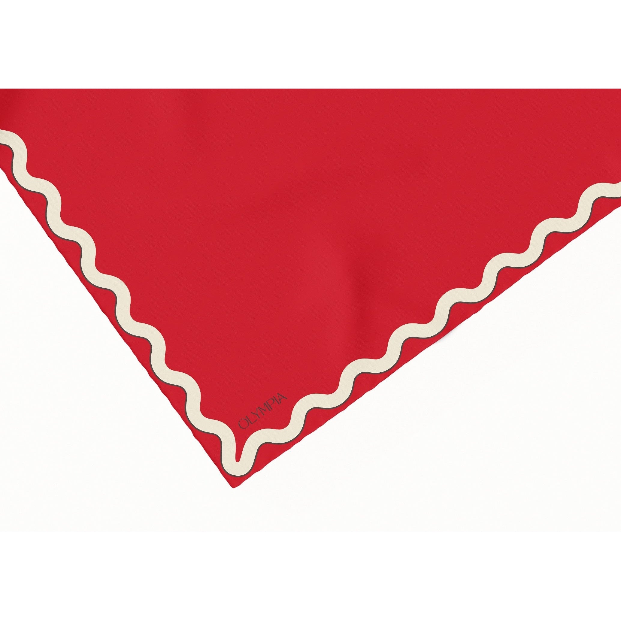 Olympia Sophie Midi Scarf - Hot Tamale