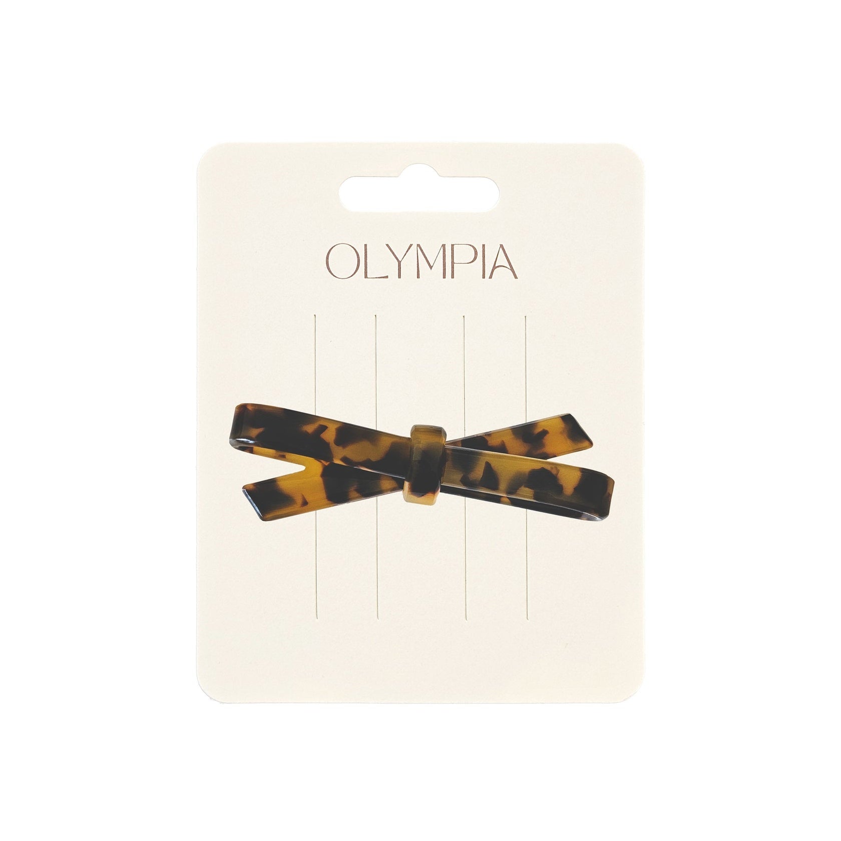 Olympia Bella Hair Clip - Amber/Black Tort