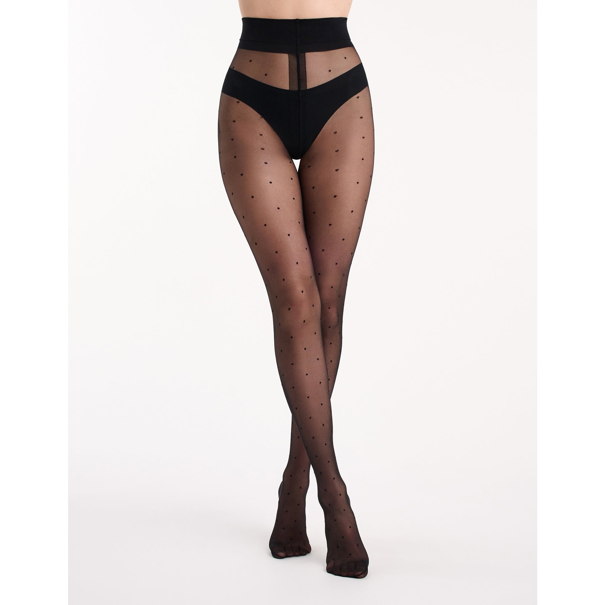 Levante Sienna Spot Tights - Nero