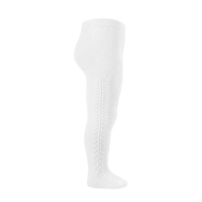 Condor Side Openwork Tights - White (200)
