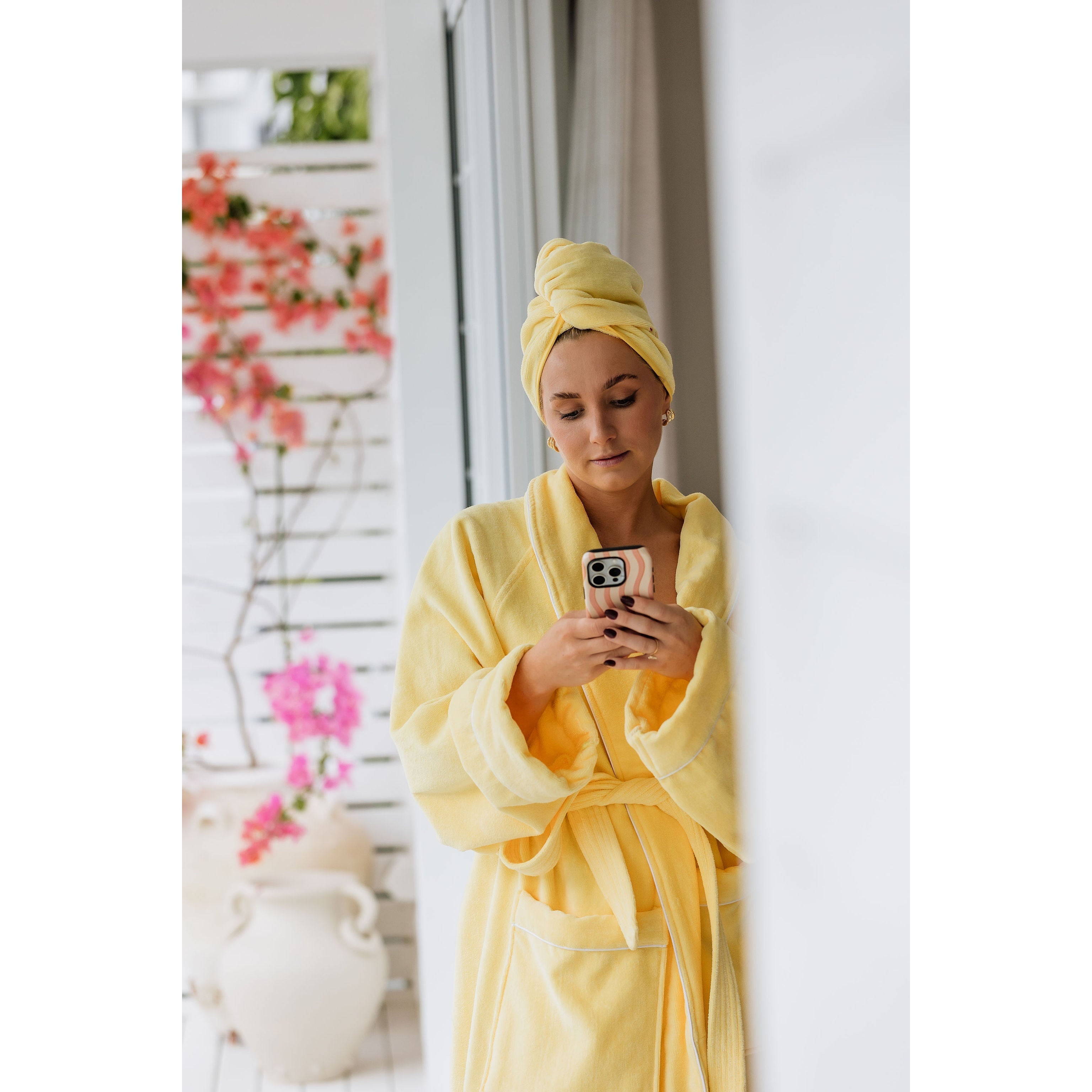 Robe Society Hair Towel - Lemon Drop