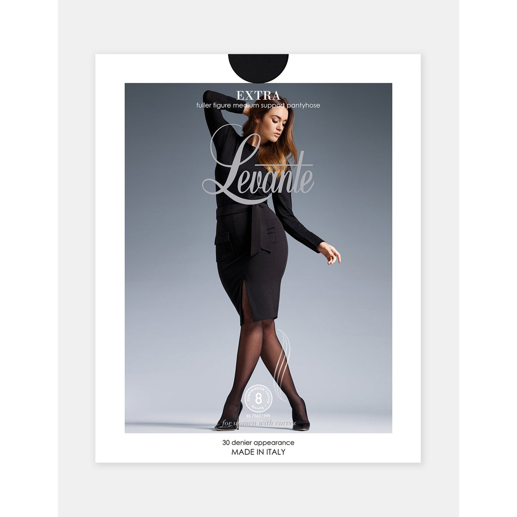 Levante Extra Medium Support Pantyhose - Nero