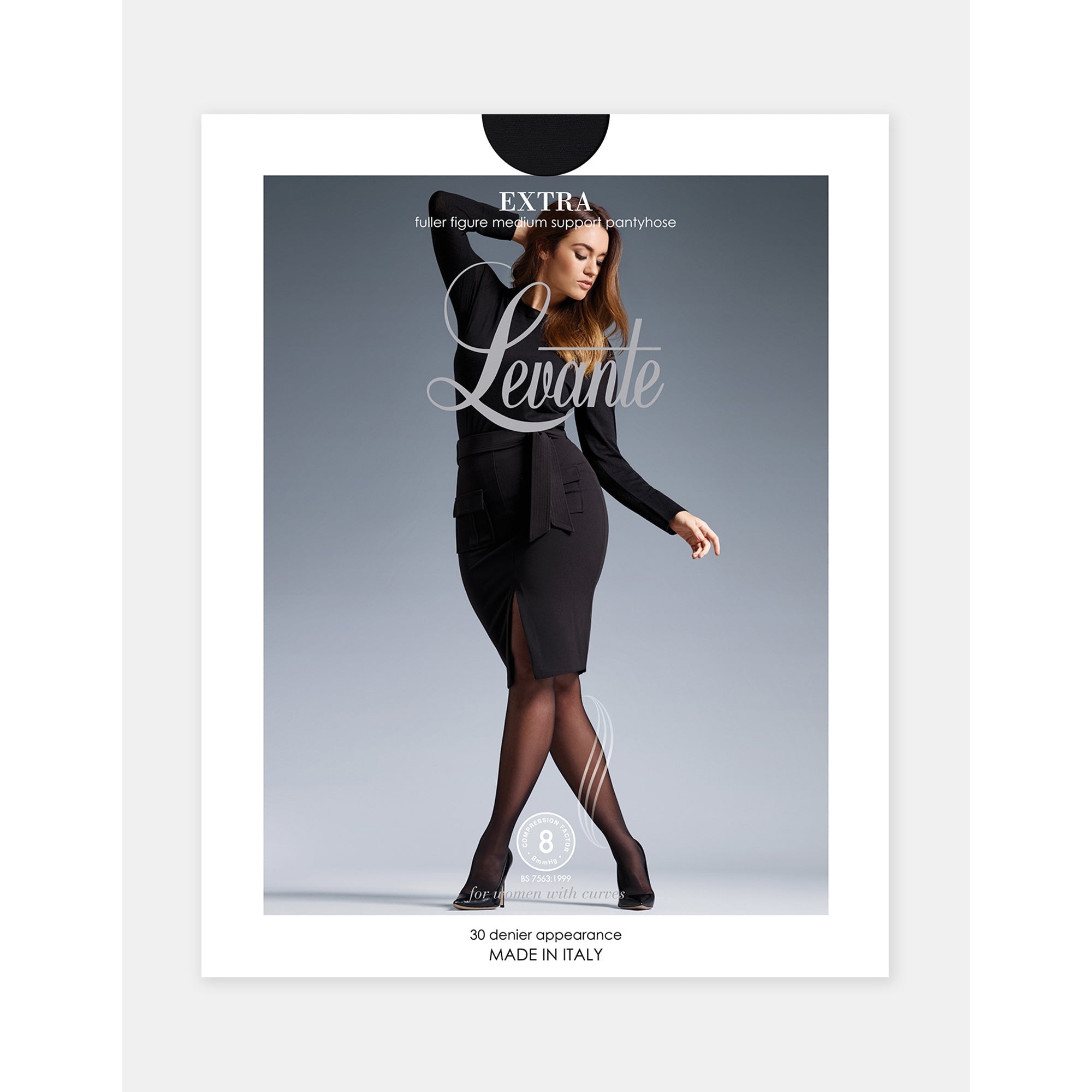 Levante Extra Medium Support Pantyhose - Nero