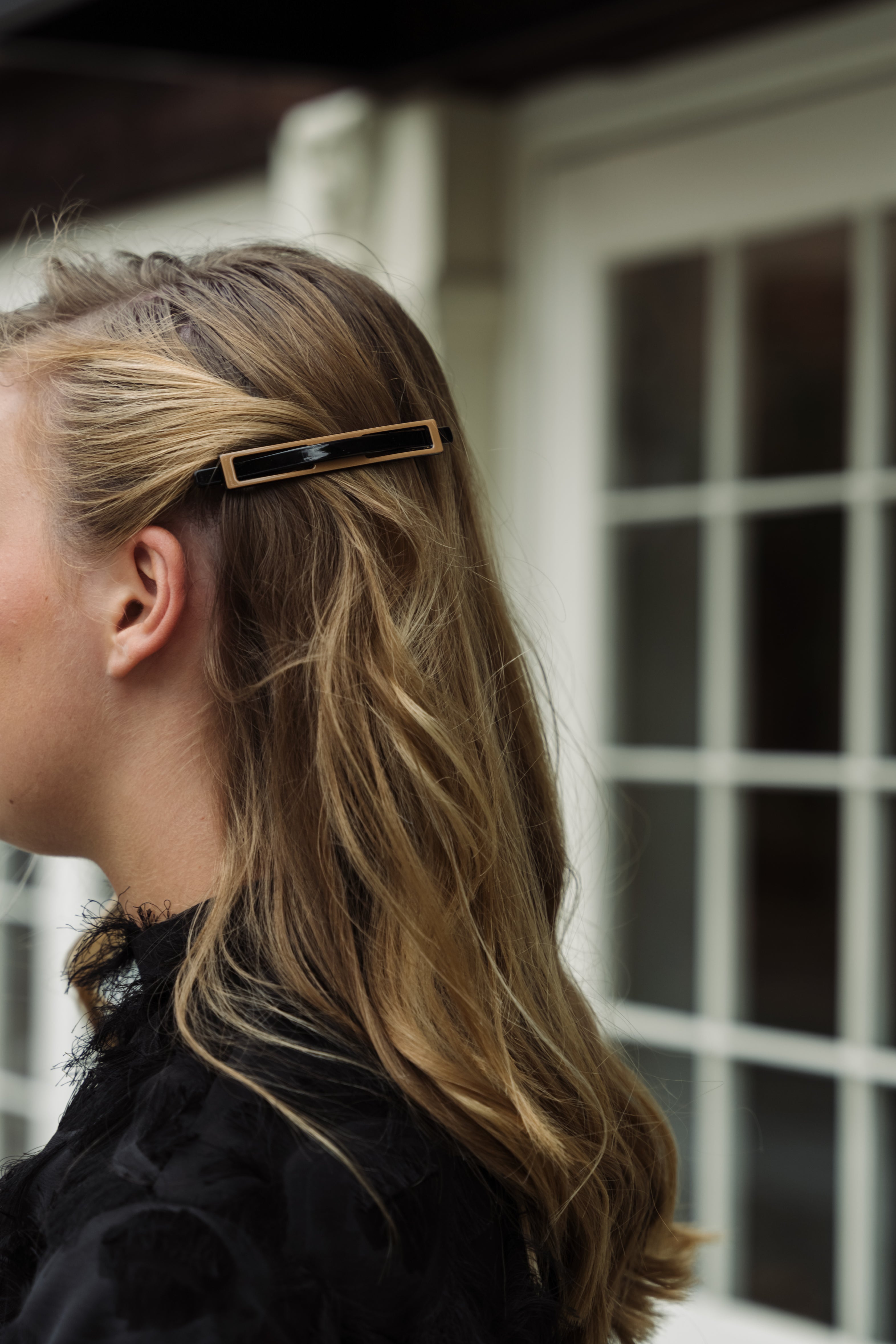 Panache Nina Barrette Clip - Black & Tan