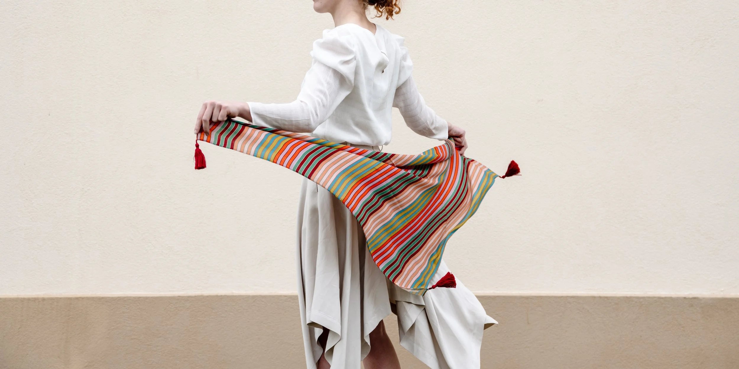 Alpha Studio Memphis Eclectic Stripe 90 Square