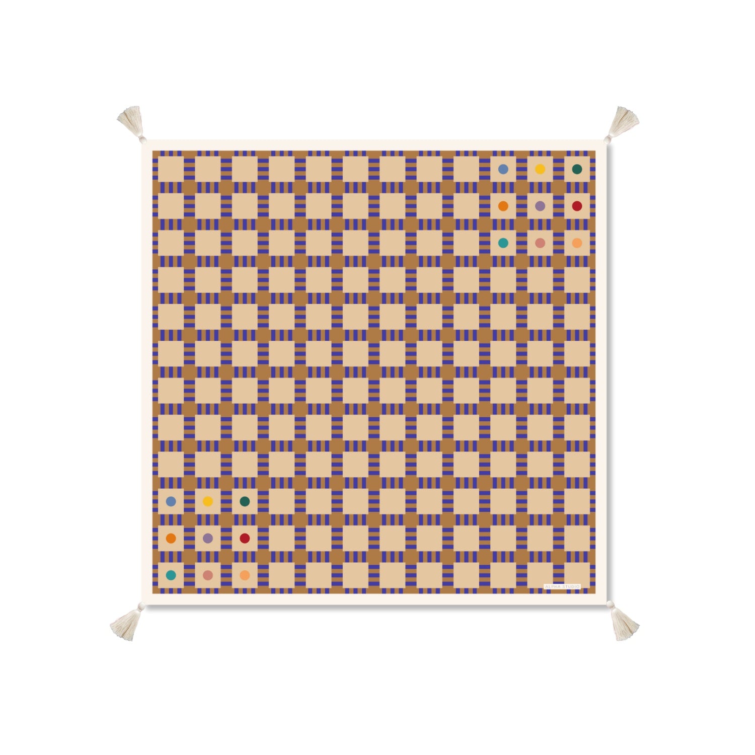Alpha Studio Cairo Weave 90 Square - Beige