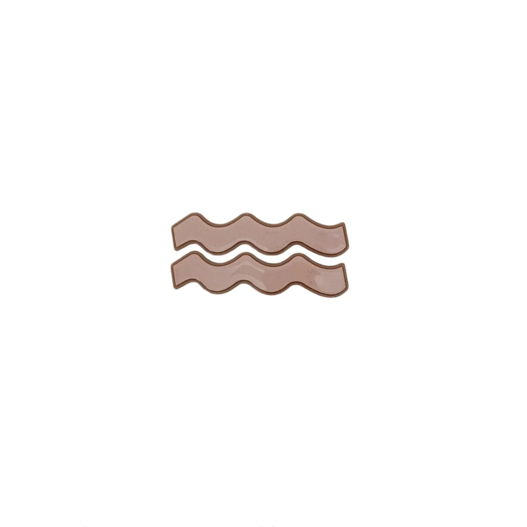 Panache Whitney Alligator Clips - Beige And Tan